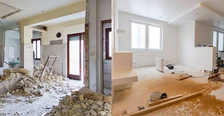 Renovation and remodeling work in progress